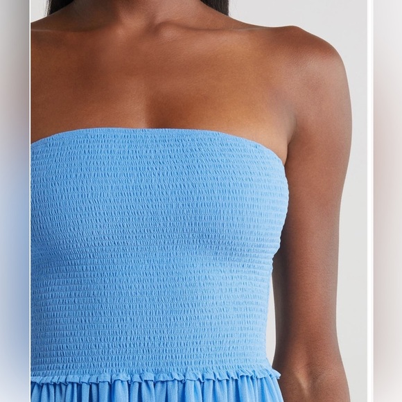 NWT RAMY BROOK Calista Maxi Dress serine blue  Size L - Picture 3 of 4